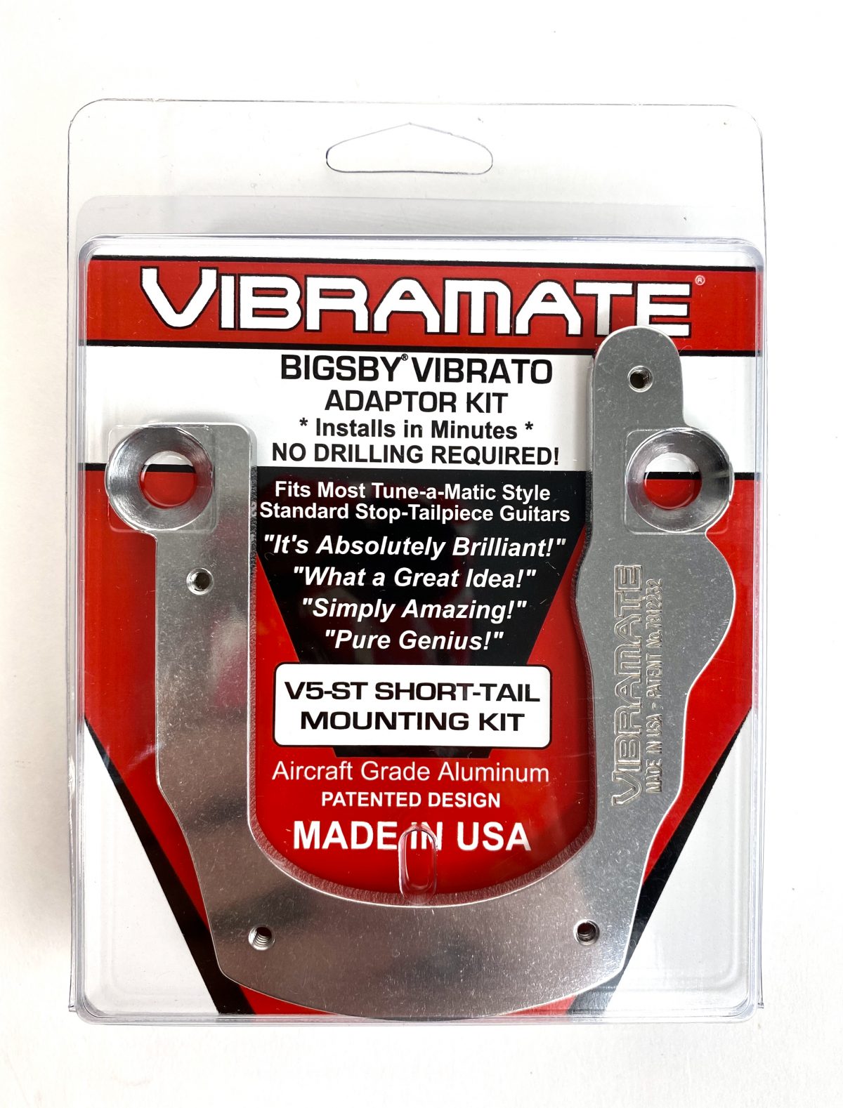 Vibramate V5 Short Tail Mounting Plate For Bigsby B5 - FU-Tone