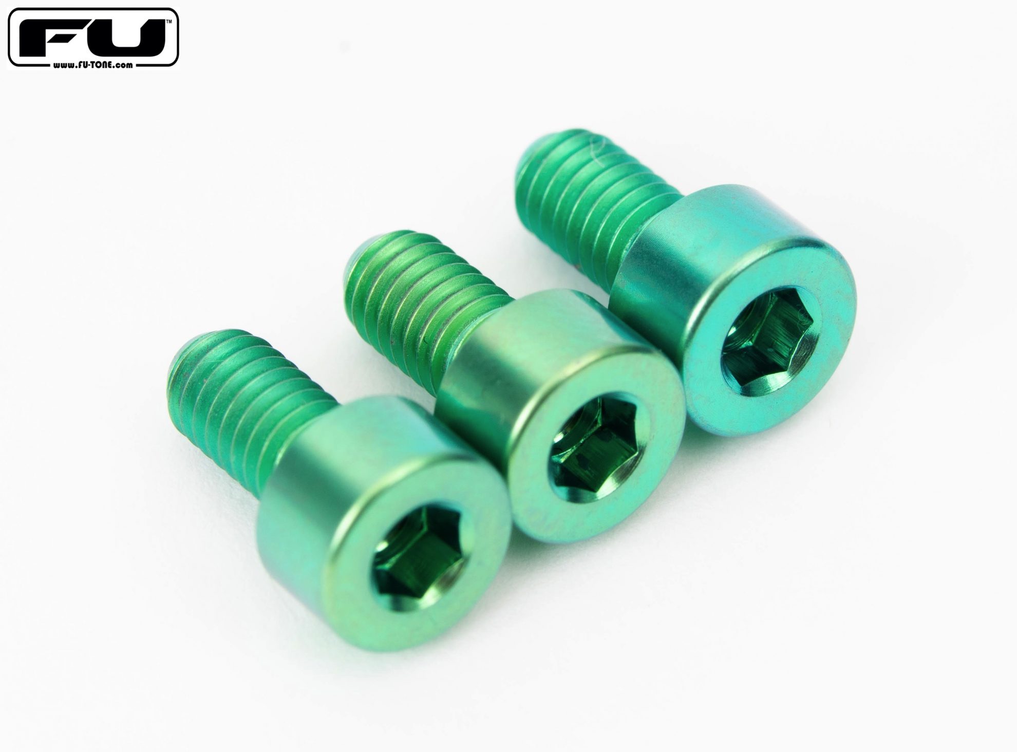 Titanium Nut Clamping Screw Set (3) - GREEN - FU-Tone